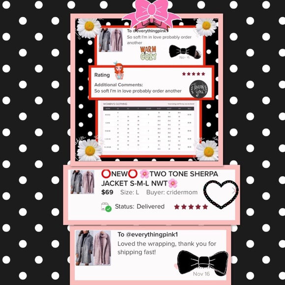 ⭕️LAST 1⭕️ 🌸TWO TONE SHERPA JACKET S-M-L NWT🌸 - Picture 4 of 8